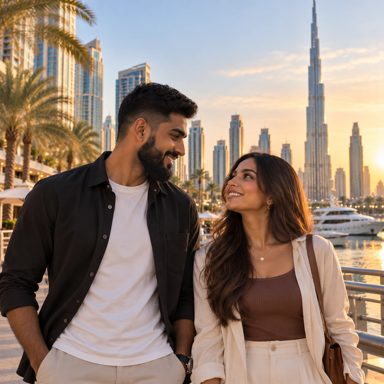 A couple in Dubai